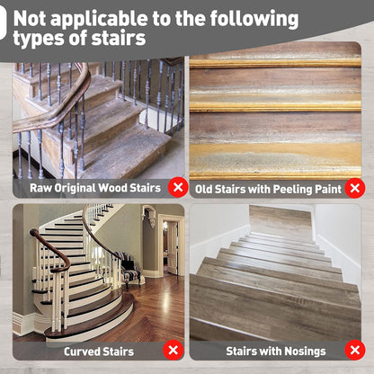 PURE ERA Carpet Stair Treads Tape Free Non Slip Indoor Stair Carpet Stair Protectors Pet-Friendly Non-Slip Skid Resistant Washable Reusable 8" x 30"(2 Pieces,Black)