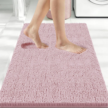 Bcoimo Bathroom Rugs 24x17, Bath Mats for Bathroom Non Slip with Rubber Backing,High Absorbent Microfiber Bath Rugs Quick Drying, Machine Washable, Durable Decor