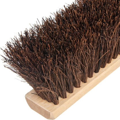 SPARTA Flo-Pac Garage Sweep with Palmyra Bristles, Heavy Duty Broom Head for Indoor and Outdoor Use on Rough Surfaces, 18" Long, 1 Count, Natural