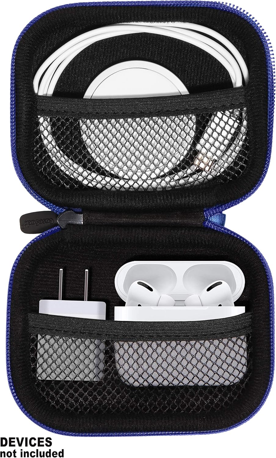 All-in-One Case for iPhone MagSafe Charger & Battery Pack, Storage for Accessories/Power Adapter/Charge Cable/Docks, Compatible with AirPods 4/ Pro 3/2/ 1