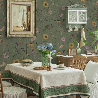 Dimoon 17.3" X 78.7" Peel and Stick Wallpaper Floral Contact Paper Boho Beige White Renter Friendly Natural Wall Paper Waterproof Removable Self Adhesive Wallpaper for Bedroom Livingroom Vinyl Roll