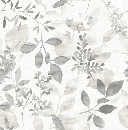 NuWallpaper by WallPops NUS3144 Breezy Peel & Stick Wallpaper, Grey