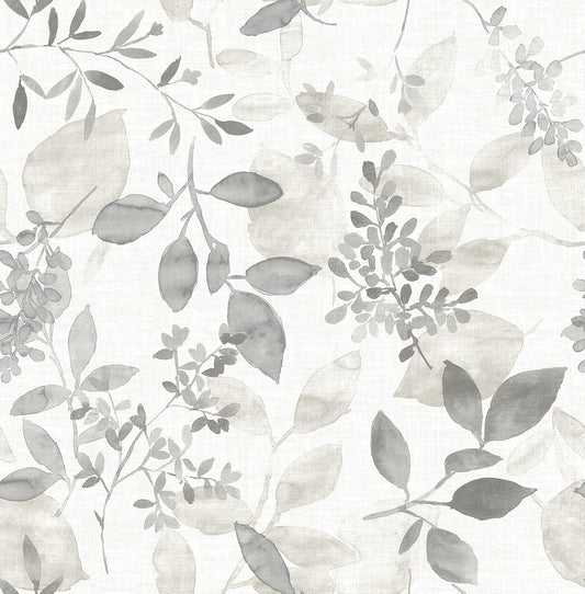 NuWallpaper by WallPops NUS3144 Breezy Peel & Stick Wallpaper, Grey