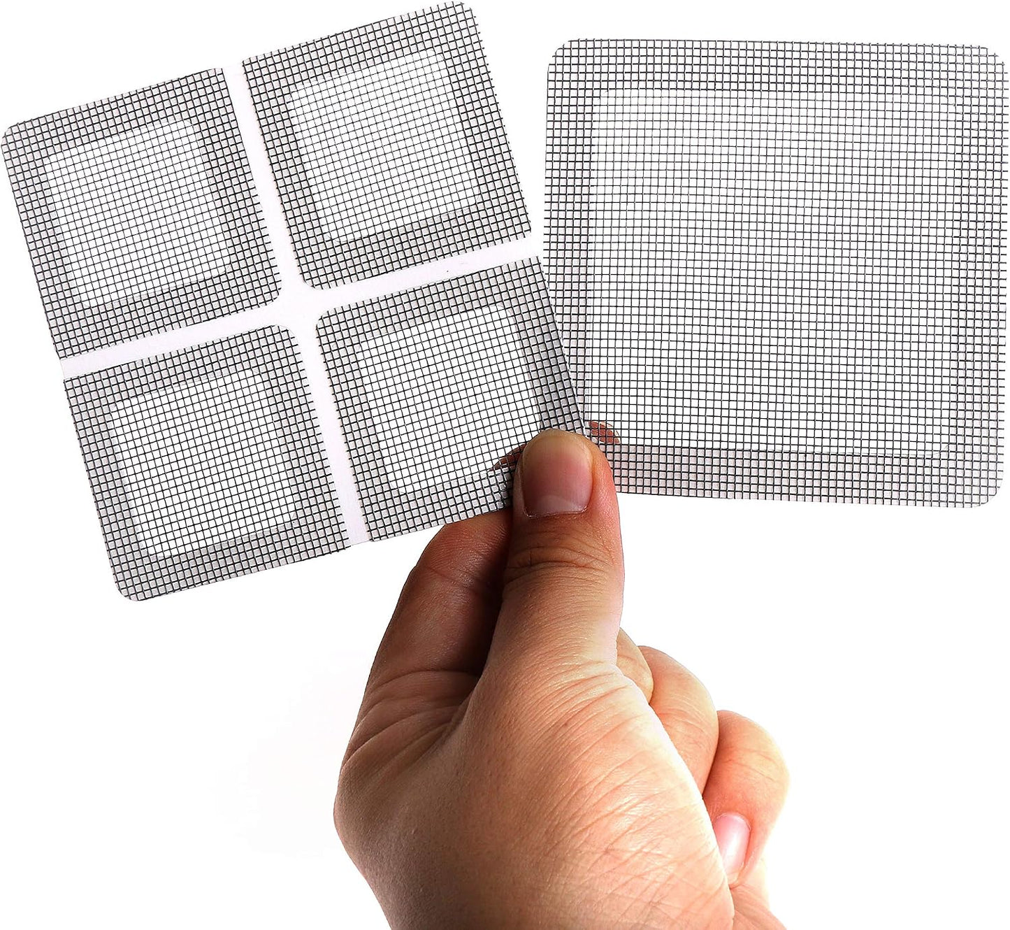 by.RHO Window and Door Screen Repair Patch kit. 25 Patches, (1⅞" x 1⅞" x 20pcs) (3½" x 3½" x 5pcs)