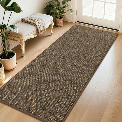 BEQHAUSE Dirt Trapper Door Mat 20" x 32", Non-Slip Washable Doormats Entrance Mat, Dirt Resistant and Absorbent Welcome Mat, Low Profile Floor Mats for Front Back Door and Entryway, Beige