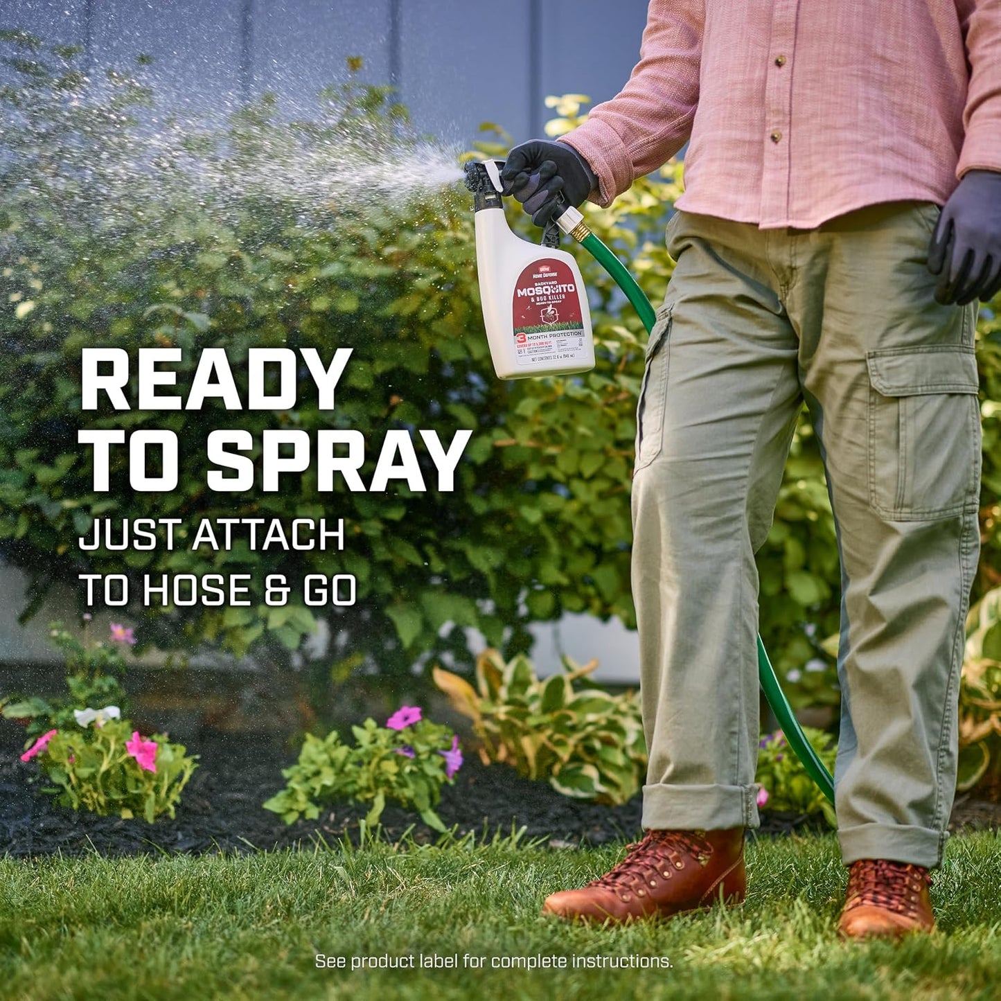 Ortho Home Defense Mosquito Kill and Prevent - Controls Mosquitoes and Larvae, Silent, Easy-to-Use, Mosquito Killer Protects up to 4,300 sq. ft., 1 Station & 2 Bands for 2 Months Protection