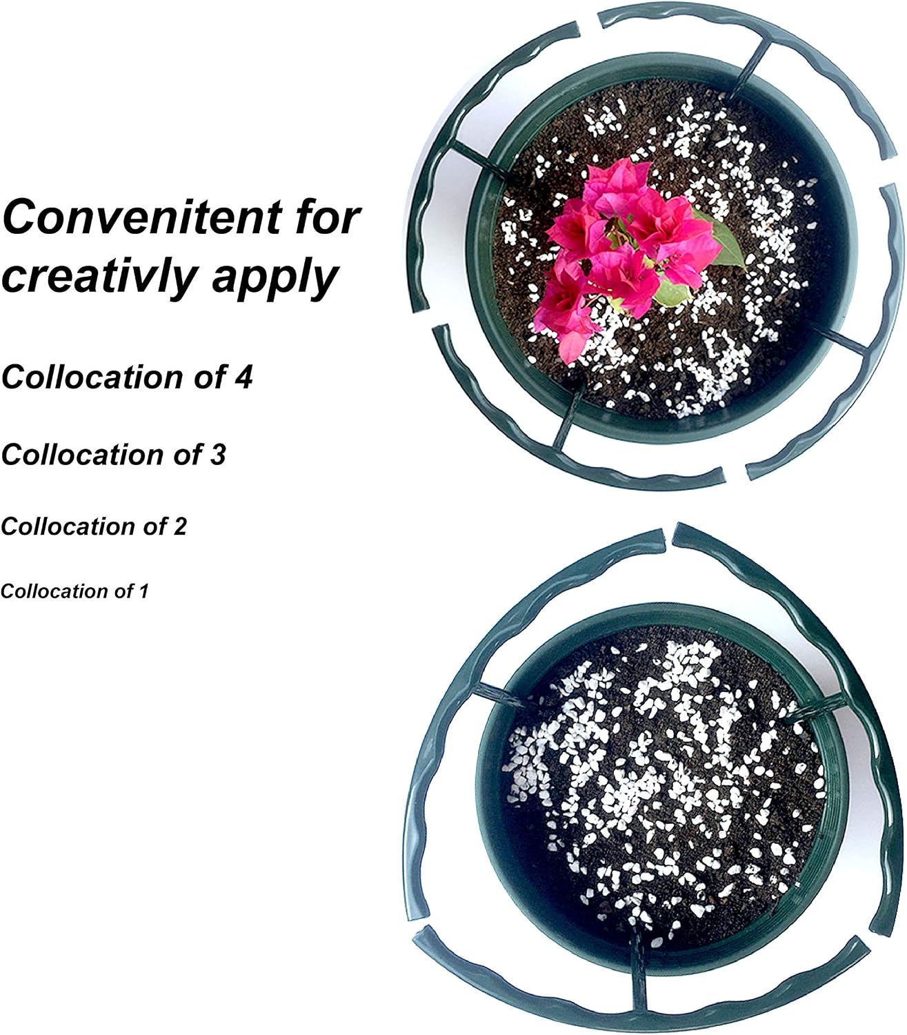 14Pcs Plant Support Stake Half Round Plant Support Ring Garden Flower Support for Tomato, Hydrangea, Indoor Plants, 6.3" Wide X 10.3" High