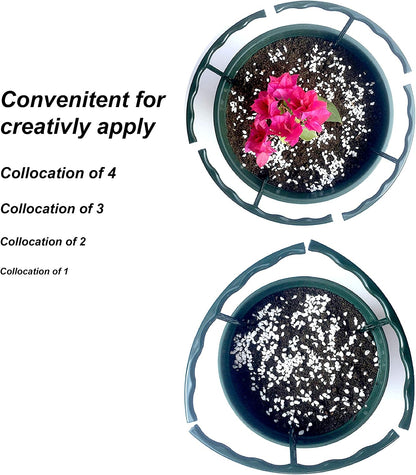 14Pcs Plant Support Stake Half Round Plant Support Ring Garden Flower Support for Tomato, Hydrangea, Indoor Plants, 6.3" Wide X 10.3" High