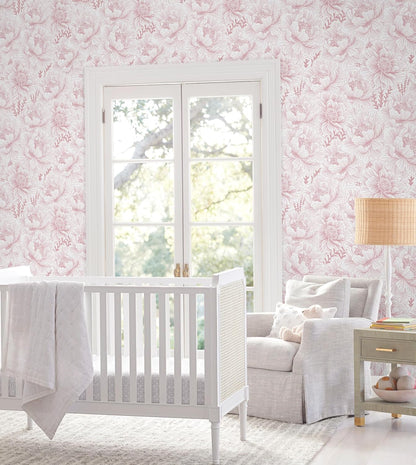 GloryTik Floral Peel and Stick Wallpaper, Removable Blue Floral Contact Paper, Self Adhesive Renter Friendly Wallpaper for Bedroom Living Room Bathroom (17.3" x 78.7")