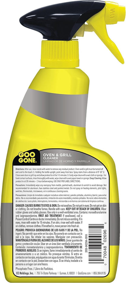 Goo Gone Oven and Grill Cleaner - 28 Ounce - Removes Tough Baked On Grease and Food Spills Surface Safe