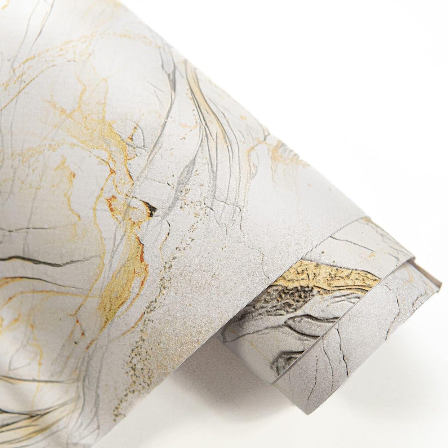Peel and Stick Wallpaper Roll 17.5 x 216 Whispering Tales Design in Vinyl Sticker Paper for Accent Panels, Bedroom, Kitchen, Office or Shelf Liner