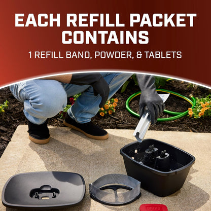 Ortho Home Defense Mosquito Kill and Prevent - Controls Mosquitoes and Larvae, Silent, Easy-to-Use, Mosquito Killer Protects up to 4,300 sq. ft., 1 Station & 2 Bands for 2 Months Protection