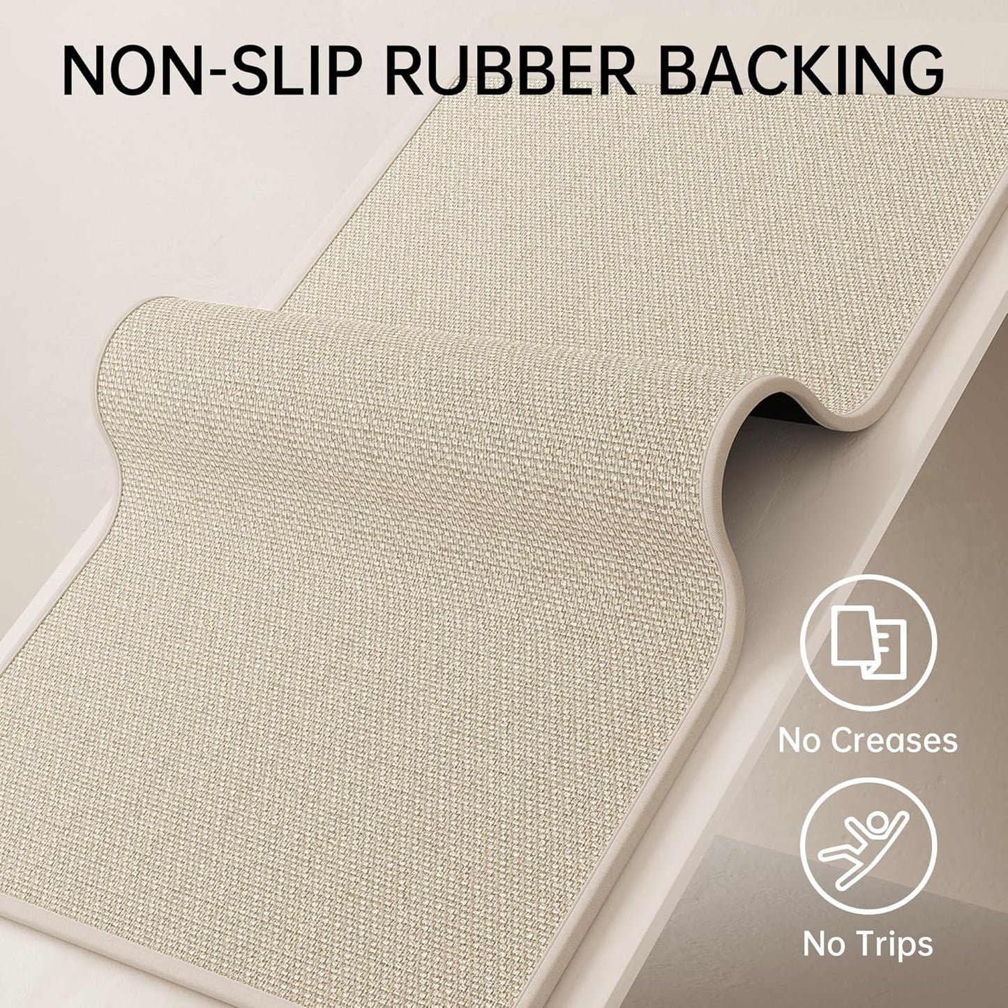 Mecko Bath Mat Rug, Rubber Non-Slip Quick Dry Absorbent Thin Bathroom Rugs Fit Under Door Bathroom Floor Mats-Shower Rug for in Front of Bathtub, Sink, Shower Room(Light Grey,16"x24")