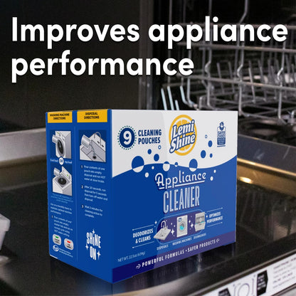 Lemi Shine Garbage Disposal Cleaner and Deodorizer Powered By Citric Acid | Foam Cleaner For Kitchen Garbage Disposal with a Natural, Fresh Lemon Scent (2 Count)