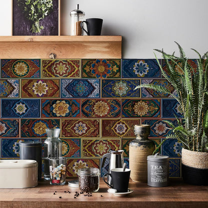 VICCI 32Pcs Tile Decals - Peel and Stick Kitchen Backsplash - Decorative Wall Tiles Stickers 8" x 4" Self-Adhesive Waterproof Removable for Bathroom Cabinets Home DIY Projects Decor
