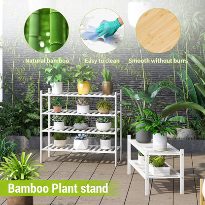 BMOSU 2-Tier Bamboo Small Shoe Rack Premium Stackable Shoe Shelf Storage Organizer for Hallway Closet Living Room Entryway Organizer (Black Bamboo)