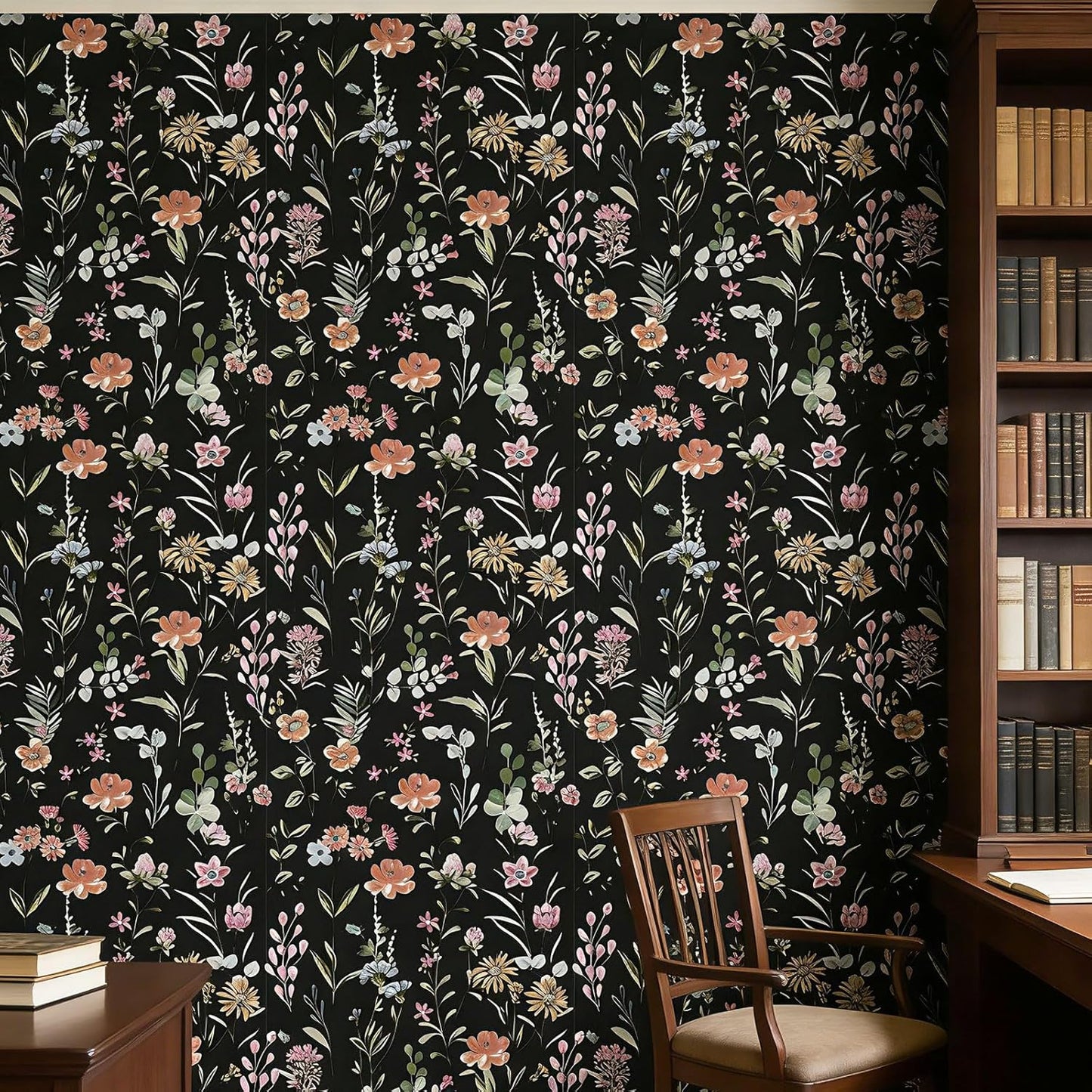 Removable Peel and Stick Wallpaper Boho 17.5 x 118 in Floral for Bedroom Bathroom Easy Peel Off Stick on Wallpaper Contact Paper Renter Friendly Wall Paper