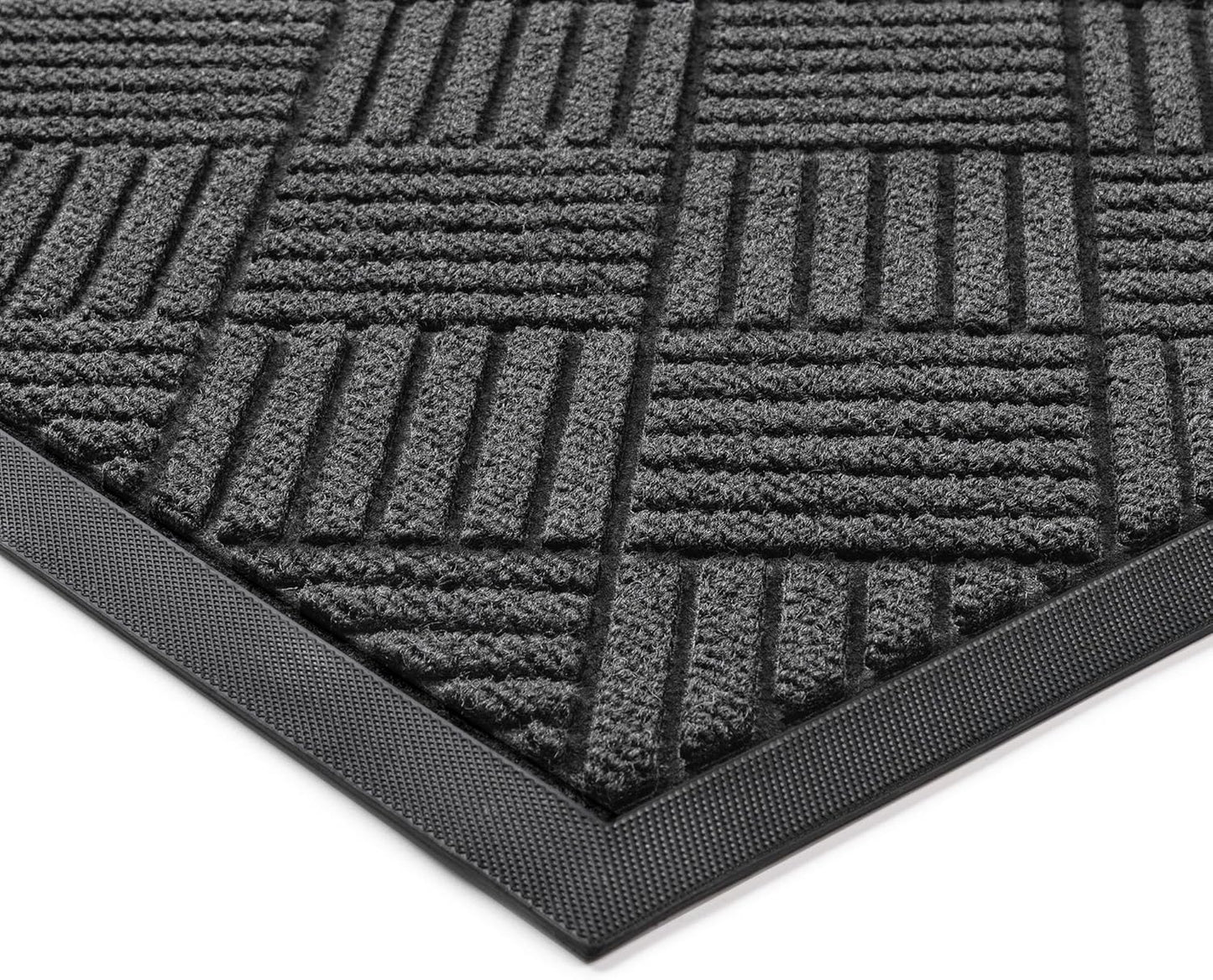 100pointONE Durable Front Door Mat, Heavy Duty Indoor Outdoor Doormat, 48” x 36” Low Profile Outdoor Mats for Home Entrance, Stain and Fade Resistant Shoe Scraper Mat, Ideal for High Traffic Area