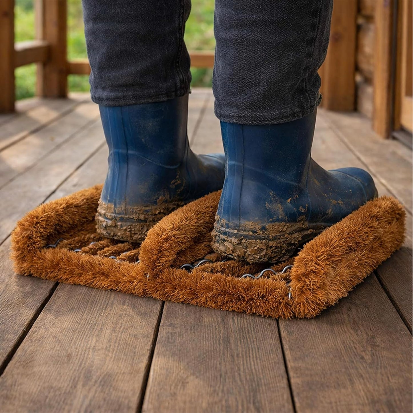 Calloway Mills Boot Scraper Doormat - 12 x 13 inch