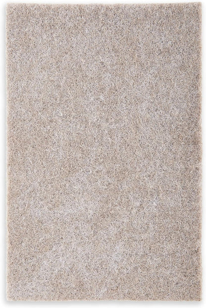Scotch Felt Pads Beige, 2 Large Pads 4 x 6 in, Felt Furniture Pads for Protecting Hardwood Floors, Easy-to-Apply, Self-Stick Design, Reliable Protection from Nicks, dents and Scratches (SP845-NA)