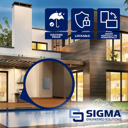 Sigma 14434M 1-Gang Metal While In Use Weatherproof Cover, Gray