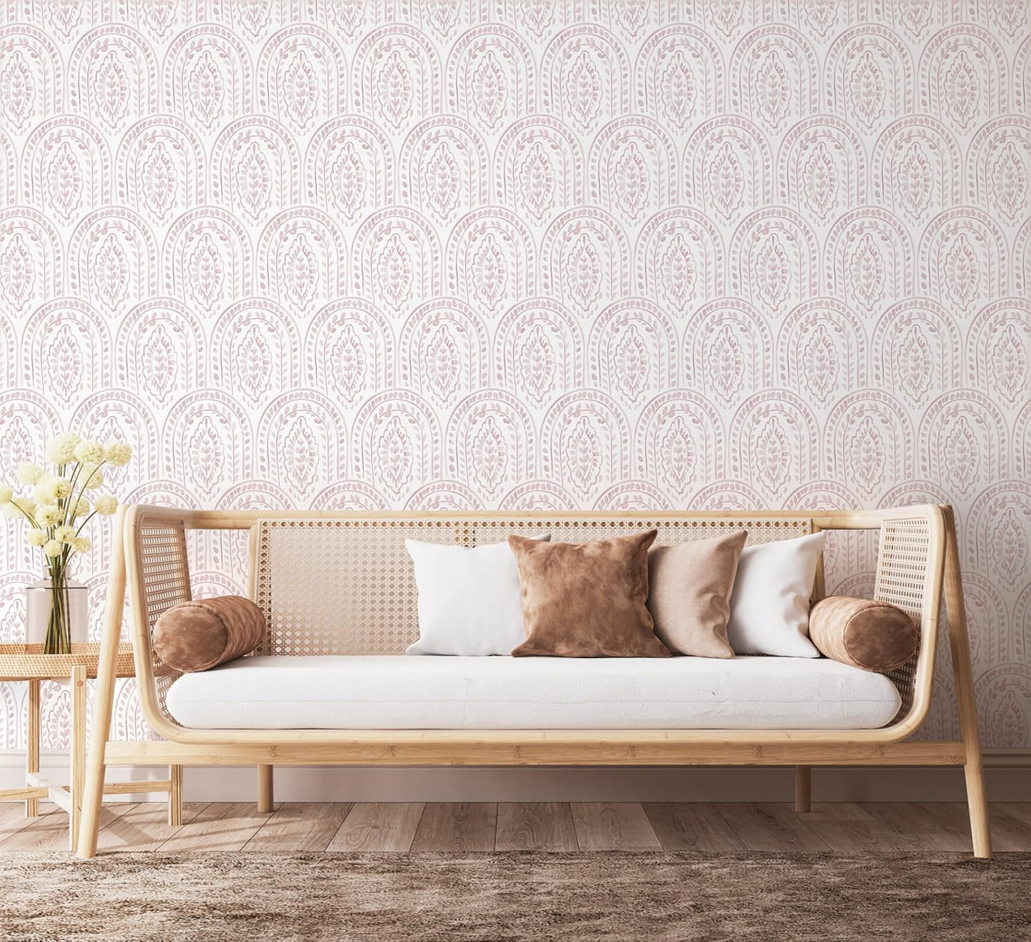 EeeComing Peel and Stick Wallpaper Boho Modern Wall Paper Peel and Stick Removable Contact Paper Self Adhesive Wallpapers for Bedroom and Bathroom Wallpaper Cabinet Shelf Liner Vinyl 118.1 "x17.3