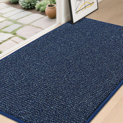 BEQHAUSE Dirt Trapper Door Mat 20" x 32", Non-Slip Washable Doormats Entrance Mat, Dirt Resistant and Absorbent Welcome Mat, Low Profile Floor Mats for Front Back Door and Entryway, Beige
