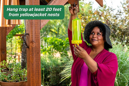 RESCUE! Reusable Yellowjacket Trap - 2 Pack + 2 Ten-Week Refills