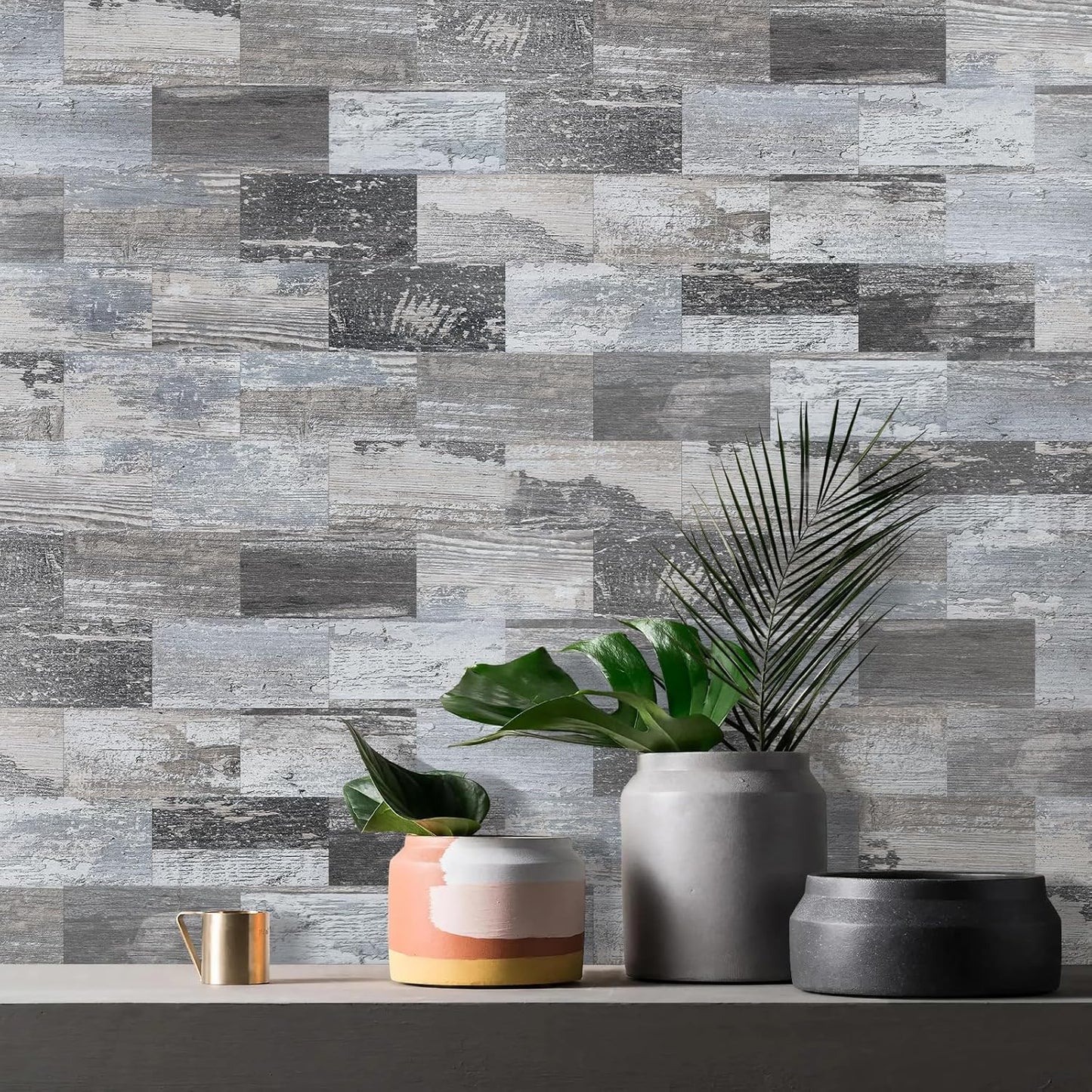 Vamos Tile 100-Piece Glossy Dolomite White Peel and Stick Backsplash Tile,3''x6'' PVC Subway Tile with White Grout, Stick on Backsplash for Kitchen/Bathroom/Fireplace