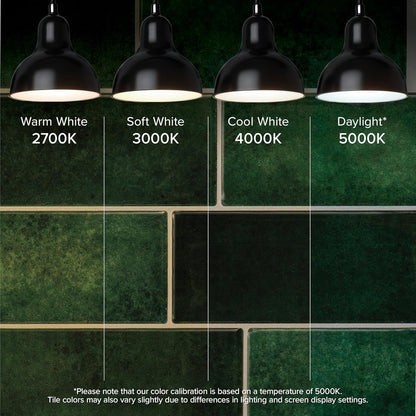 Smart Tiles Peel and Stick backsplash, Subway Teal Green, 11.55"x8.38" | Pack of 5 (2.8 sq ft), Glossy, Heat/Moisture Resistant, Low VOC, Kitchen/Bathroom, Renter Friendly, Made in Canada