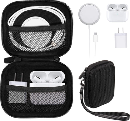 All-in-One Case for iPhone MagSafe Charger & Battery Pack, Storage for Accessories/Power Adapter/Charge Cable/Docks, Compatible with AirPods 4/ Pro 3/2/ 1