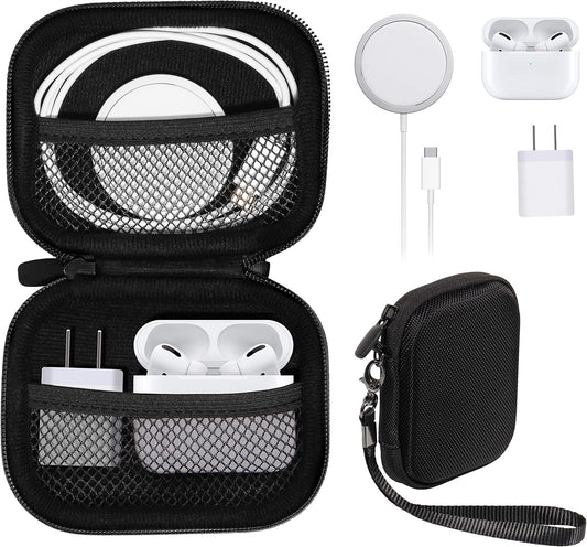 All-in-One Case for iPhone MagSafe Charger & Battery Pack, Storage for Accessories/Power Adapter/Charge Cable/Docks, Compatible with AirPods 4/ Pro 3/2/ 1