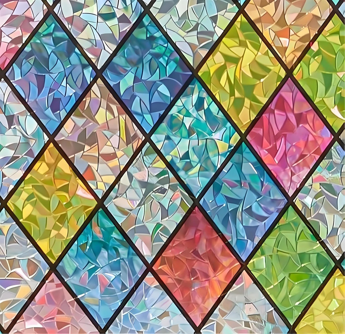 SUNBABY Reeded Glass Window Privacy Film, Frosted Glass Window Film for Bathroom & Front Door, Static Cling Decorative 3D Window Stickers Day and Night Privacy Sun Heat Blocking (17.5 x 78.7 Inch)