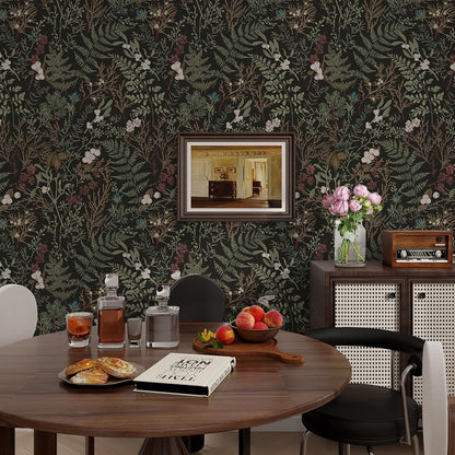 Removable Peel and Stick Wallpaper Boho 17.5 x 118 in Floral for Bedroom Bathroom Easy Peel Off Stick on Wallpaper Contact Paper Renter Friendly Wall Paper