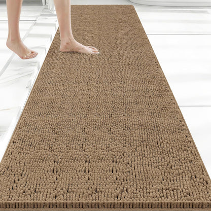 Bcoimo Bathroom Rugs 24x17, Bath Mats for Bathroom Non Slip with Rubber Backing,High Absorbent Microfiber Bath Rugs Quick Drying, Machine Washable, Durable Decor