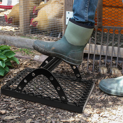 Boot Scraper Heavy Duty Metal Boot Brush Scraper Outdoor Heavy Duty Shoe Boot Mud Scraper Outdoor Boot Dirt Cleaner Shoe Brush&Boot Brush, Boot Cleaner Boot Scrubber Shoe Scrubber (Black)