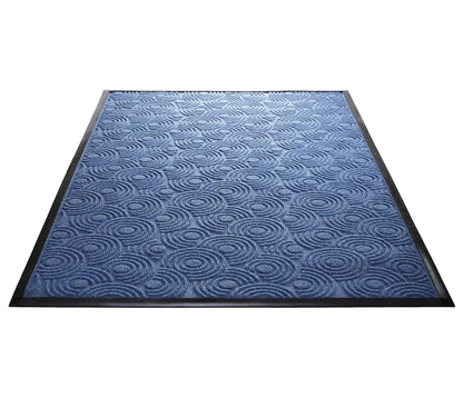 Guardian WGS020304 2' x 3' Indoor/Outdoor Wiper Scraper Floor Mat, Water Guard Spiral Pattern, Rubber Reinforced Ridges Withstand High Traffic, Charcoal