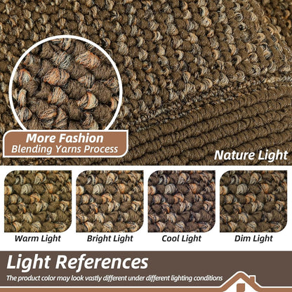 BEQHAUSE Indoor Door Mat 20" x 32", Dirt Trapper Door Mats Non-Slip Entryway Rugs Washable, Resist Dirt Absorbent Welcome Mat, Low Profile Floor Mats for Front Back Door and Entryway, Taupe