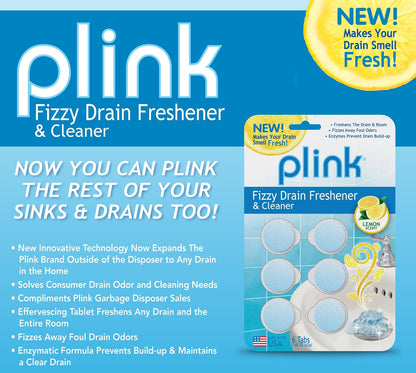 Plink Fizzy Drain Cleaner, 6 Count (Pack of 2), Lemon Scent