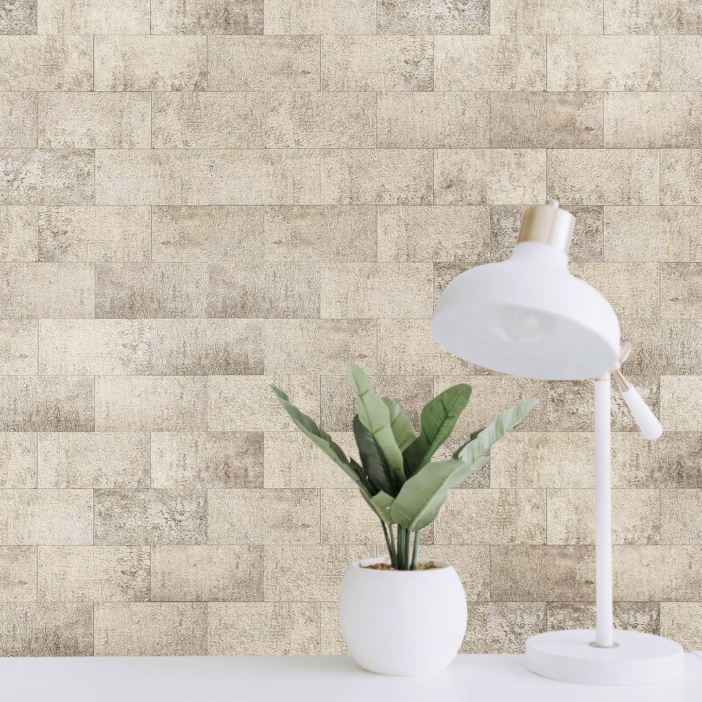 Art3d 102-Piece Peel and Stick Wall Tile for Kitchen Backsplash, Bathroom, Fireplace, 3in. × 6in. Stick on Subway Tile, Glossy White