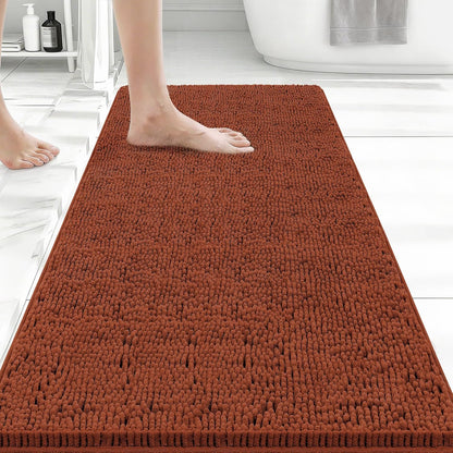 Bcoimo Bathroom Rugs 24x17, Bath Mats for Bathroom Non Slip with Rubber Backing,High Absorbent Microfiber Bath Rugs Quick Drying, Machine Washable, Durable Decor