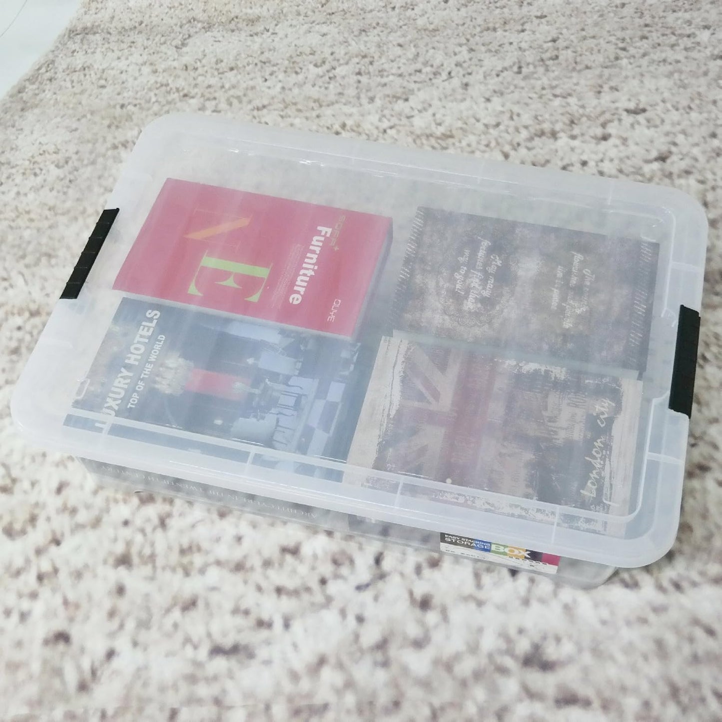 4-Pack 20 Quart Clear Under Bed Plastic Storage Bins with Wheels | Under Bed Storage Box, Locking Latch Lid, Easy-Glide Wheels, for Bedroom, Bathroom, Garage, and Office Organization