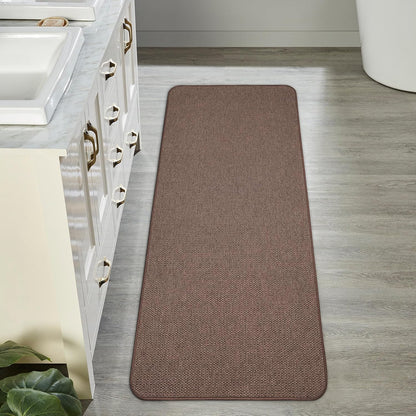 Bath Mat,Ultra Thin Bathroom Rugs,Rubber Bath Mats for Bathroom,No Slip Bath Rugs,Quick Dry,Machine Washable,Low Pile,Absorbent,Shower Outside,Sink,Home Decor Accessories.Grey,1'5"x2'3"(17x27Inch)