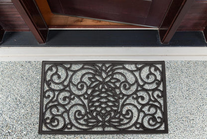 DII Rubber Doormats Collection All Weather, 18x30, Lattice