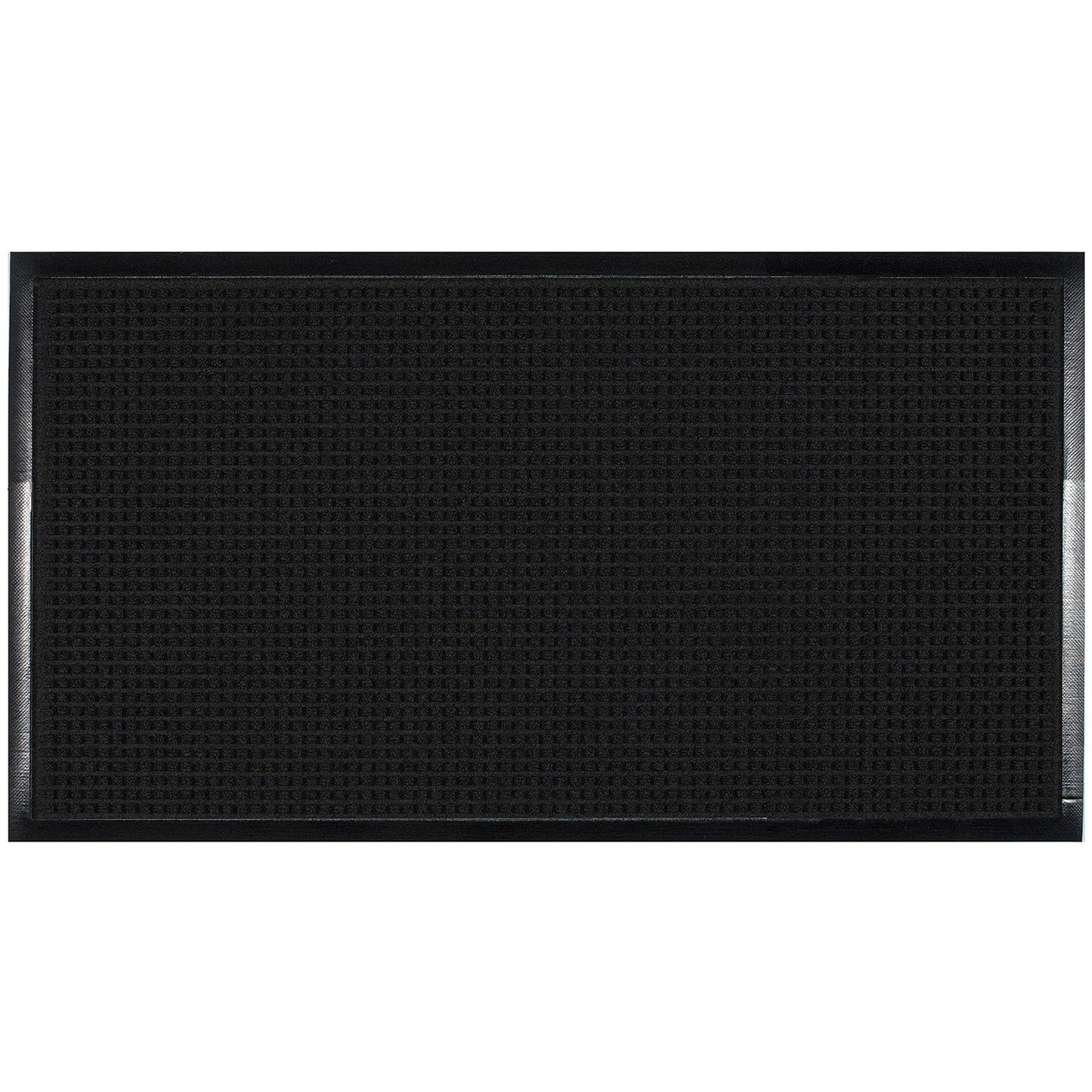 Guardian WaterGuard Indoor/Outdoor Wiper Scraper Floor Mat, Rubber/Nylon, 3'x4', Grey