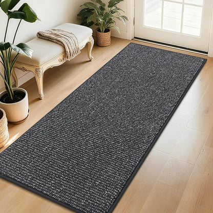 BEQHAUSE Dirt Trapper Door Mat 20" x 32", Non-Slip Washable Doormats Entrance Mat, Dirt Resistant and Absorbent Welcome Mat, Low Profile Floor Mats for Front Back Door and Entryway, Beige