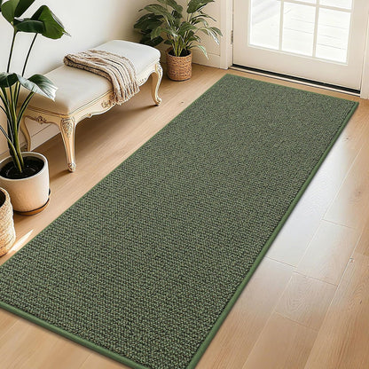 BEQHAUSE Dirt Trapper Door Mat 20" x 32", Non-Slip Washable Doormats Entrance Mat, Dirt Resistant and Absorbent Welcome Mat, Low Profile Floor Mats for Front Back Door and Entryway, Beige
