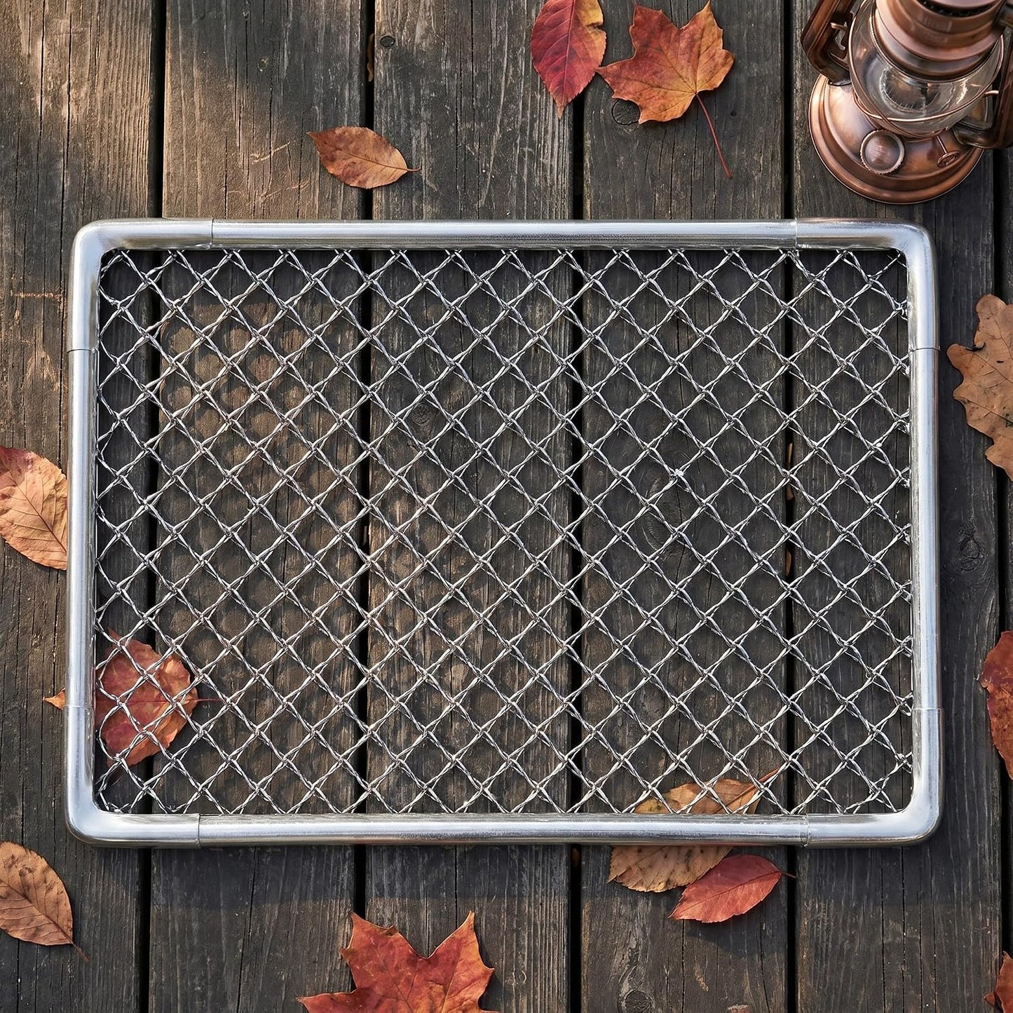 Front Door Utility Mat, Heavy Duty Dirt Scraper for Outdoor - Metal Shoe Scrubber Mat for Events, Gardens, and Holiday Gathering