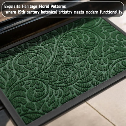 Yimobra Front Door Mat Outside Entrance, Waterproof Sturdy Retro Outdoor Mat, Heavy Duty Non-Slip Doormat for Garage Patio Entryway Indoor, Easy Clean, 29.5x17, Grey