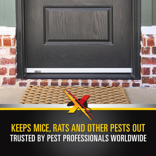 Xcluder 36 Low-Profile Door Sweep, Aluminum, Seals Out Rodents & Pests, Enhanced Weather Sealing, Easy to Install; Door Seal Rodent Guard; Rodent Proof Door Sweep